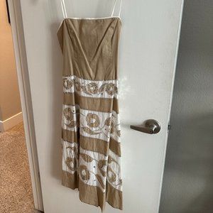 BCBG floral sequin sundress